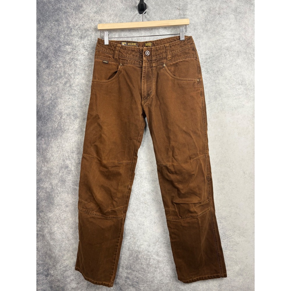 Kuhl Pants Men's Crag Series Canvas Cargo Rugged Workwear Brown Size 30x30.5